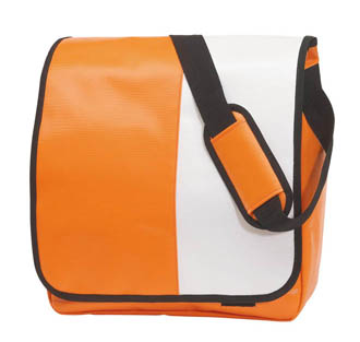 orange-blanc - Sac avec rabat Action