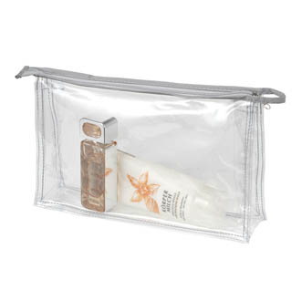 Sac cosmétique publicitaire zippé transparent UNIVERSEL - sac-à-dos personnalise