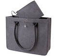 anthracite - Sac Shopping Ville en feutrine